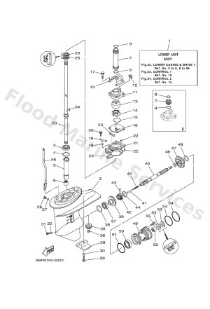 Diagram for LOWER CASING & DRIVE 1