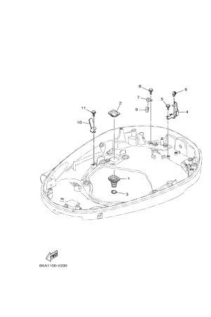 Diagram for BOTTOM COWLING 4
