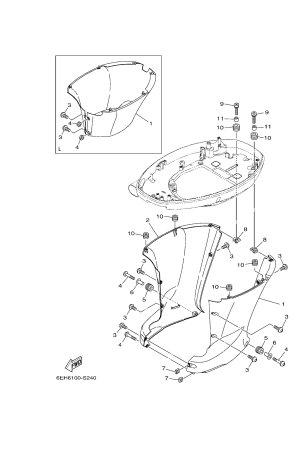Diagram for BOTTOM COWLING 2