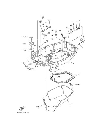Diagram for BOTTOM COWLING
