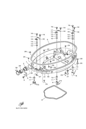 Diagram for BOTTOM COWLING 1