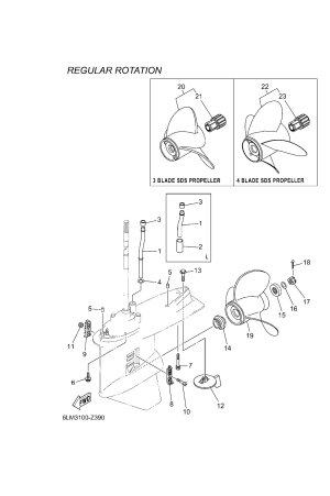 Diagram for LOWER CASING & DRIVE 2