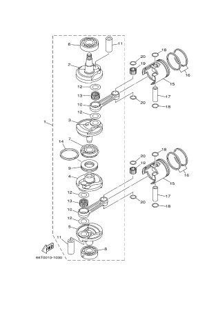 Diagram for CRANKSHAFT & PISTON