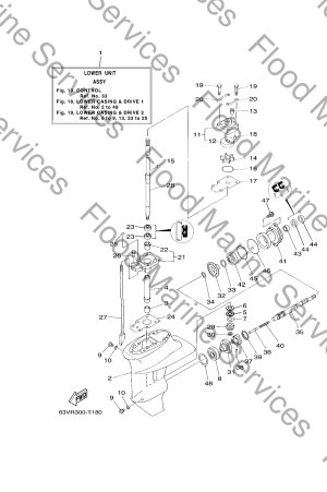 Diagram for LOWER CASING & DRIVE 1