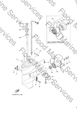 Diagram for LOWER CASING & DRIVE 2