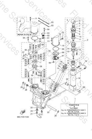Diagram for POWER TRIM & TILT ASSY 1