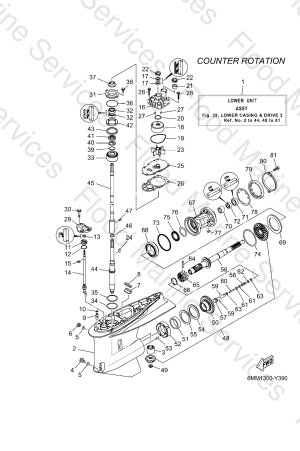 Diagram for LOWER CASING & DRIVE 3