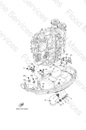 Diagram for BOTTOM COWLING 3