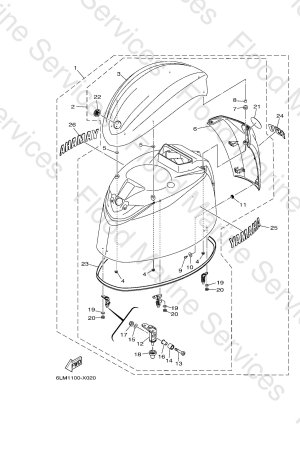 Diagram for TOP COWLING