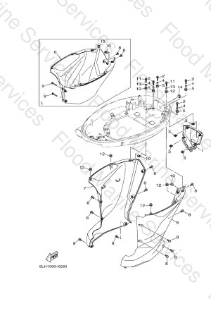 Diagram for BOTTOM COWLING 2