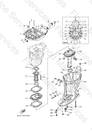 Diagram for UPPER CASING