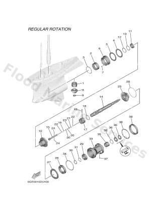 Diagram for LOWER CASING & DRIVE 2