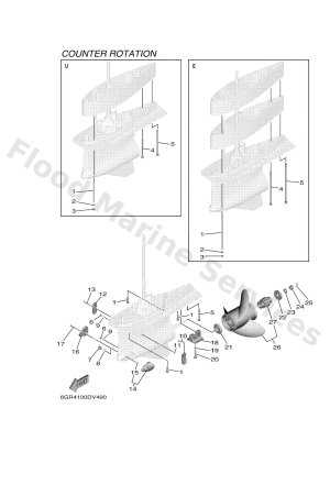 Diagram for LOWER CASING & DRIVE 6