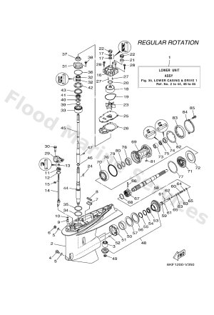 Diagram for LOWER CASING & DRIVE 1