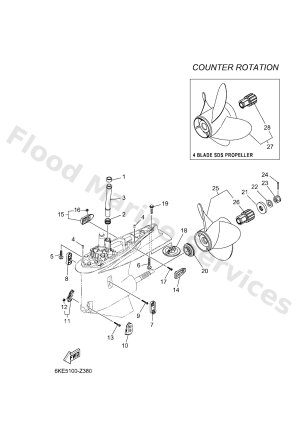 Diagram for LOWER CASING & DRIVE 4