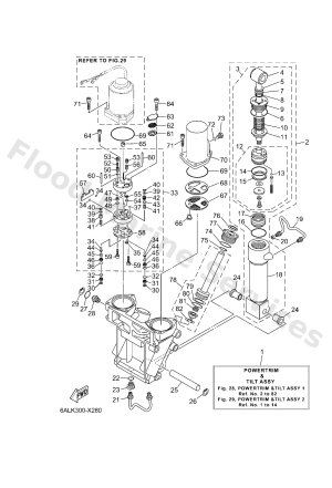 Diagram for POWER TRIM & TILT ASSY 1