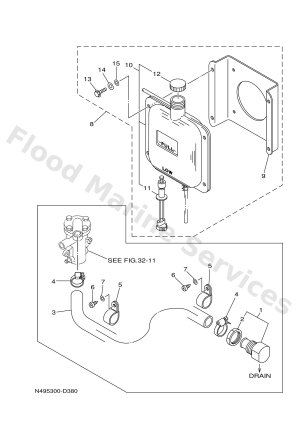 Diagram for COOLING (RESERVE TANK)