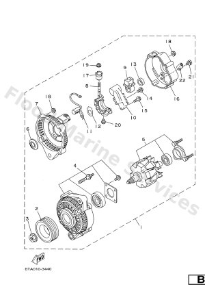 Diagram for A.C. GENERATOR ASSY
