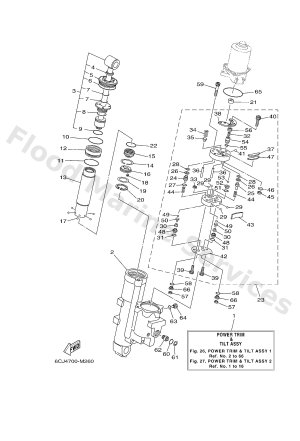 Diagram for POWER TRIM & TILT ASSY 1