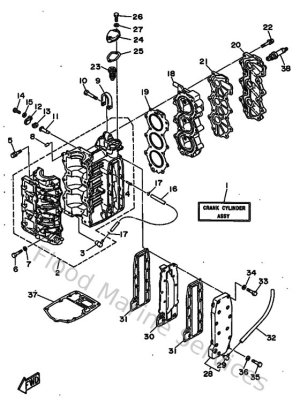 Diagram for Cylinder & Crankcase