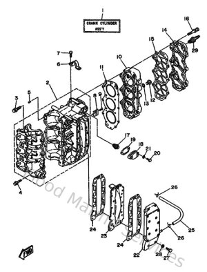 Diagram for Cylinder & Crankcase