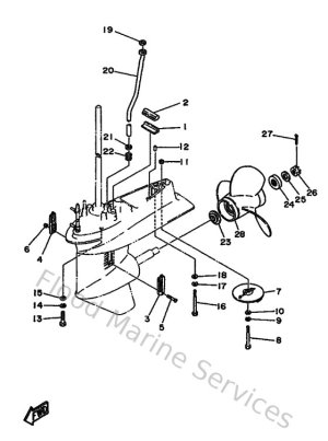 Diagram for Lower Casing & Drive 2