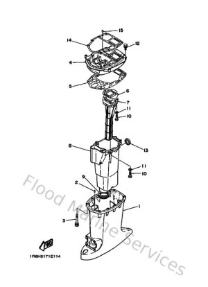 Diagram for Upper Casing