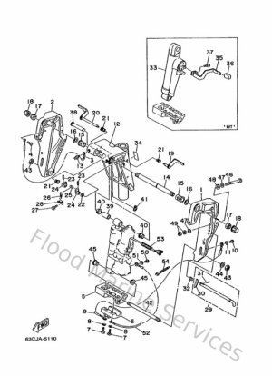 Diagram for Bracket 1 (PTT/HYDRO TILT)