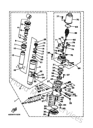 Diagram for Power Trim & Tilt Assy 1