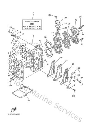 Diagram for Cylinder. Crankcase