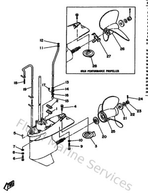 Diagram for Lower Casing & Drive 2