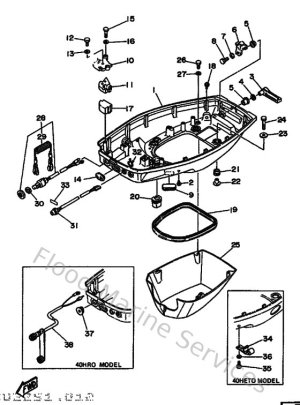 Diagram for Bottom Cowling