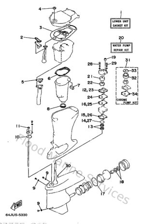 Diagram for Repair Kit 4 (F50B)