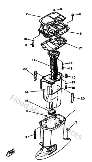 Diagram for Upper Casing