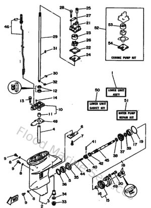 Diagram for Lower Casing & Drive 1