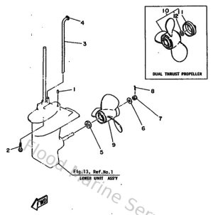 Diagram for Lower Casing & Drive 2