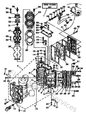 Diagram for Cylinder & Crankcase