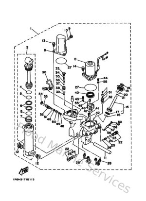 Diagram for Power Trim & Tilt Assy 1