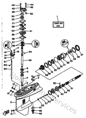 Diagram for Lower Casing & Drive