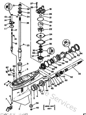 Diagram for Lower Casing & Drive 1