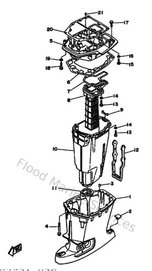 Diagram for Upper Casing