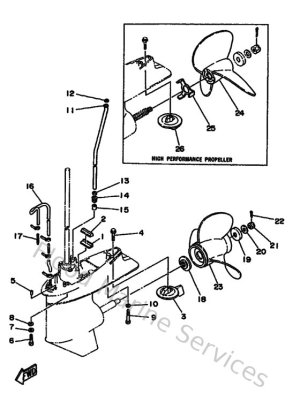 Diagram for Lower Casing & Drive 2