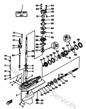Diagram for Lower Casing & Drive 1