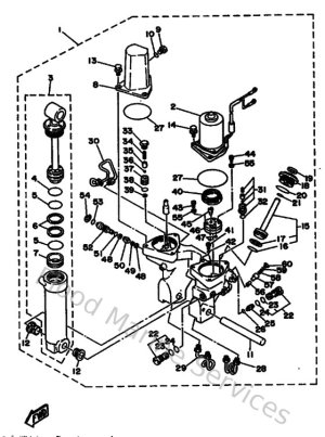 Diagram for Power Trim & Tilt Assy 1