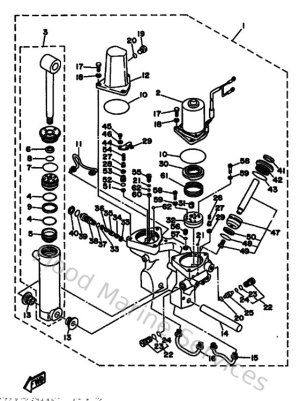 Diagram for Power Trim & Tilt Assy 2