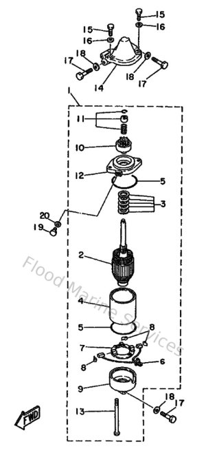 Diagram for Starting Motor