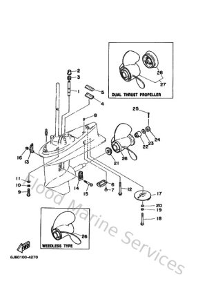Diagram for Lower Casing & Drive 2