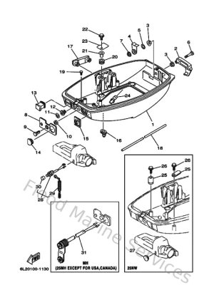 Diagram for Bottom Cowling
