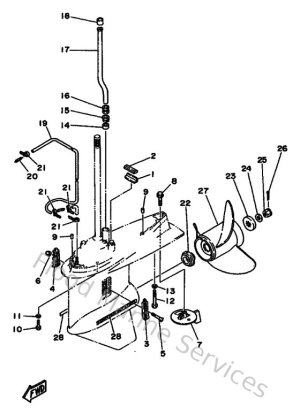 Diagram for Lower Casing & Drive 2
