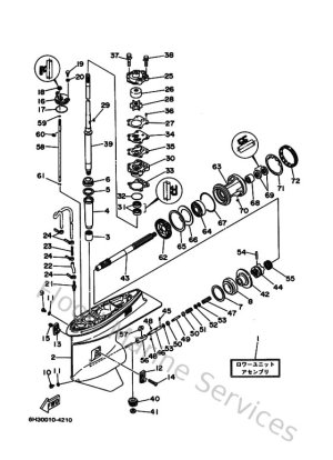 Diagram for Lower Casing & Drive 1